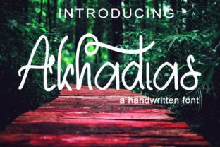 Akhadias: The Elegant Script Font for Upscale Branding