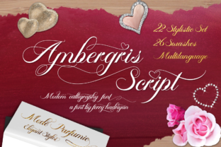 Ambergris: A Romantic Script Font for Elegant Branding Projects