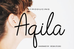 Aqila: A Handwritten Signature Font for Polished Brand Identity