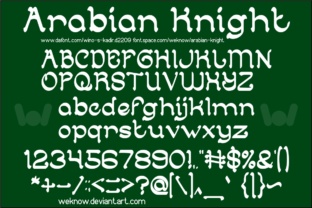 Arabian Knight: A Stylish Typeface for Editorial and Design Projects