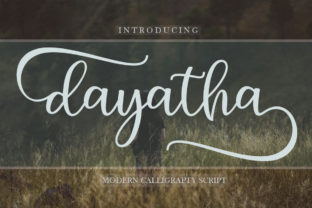 Dayatha: A Sweet Script Typeface for Modern Editorial Design