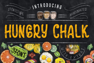 Hungry Chalk: A Handwritten Typeface for Editorial Design