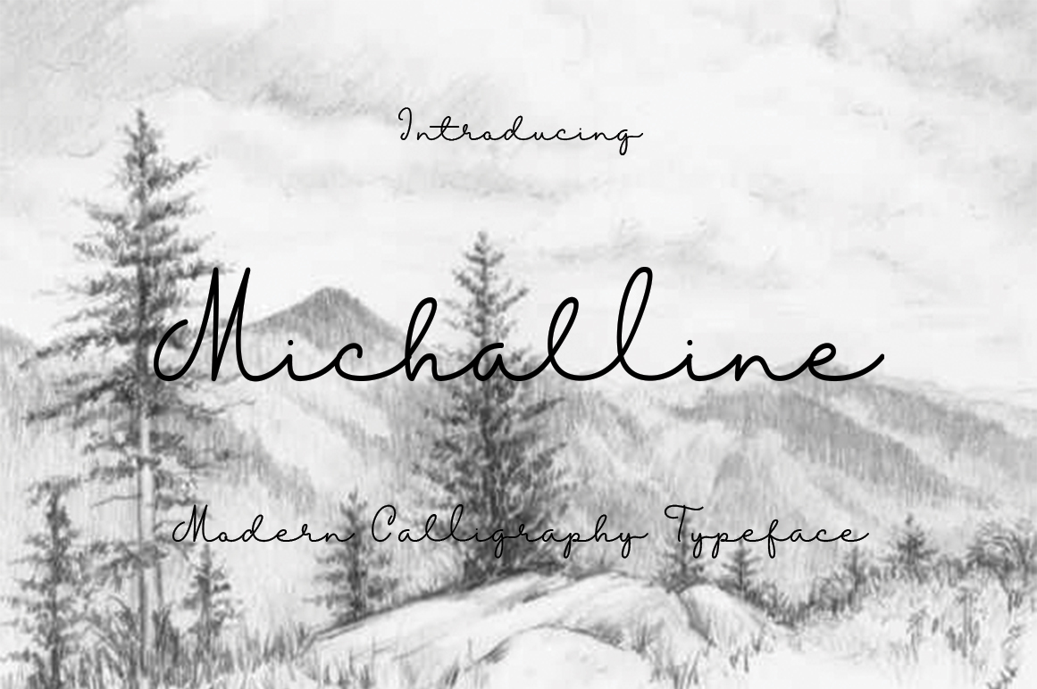 Michalline: The Modern Script Font for Authentic Small Business Branding