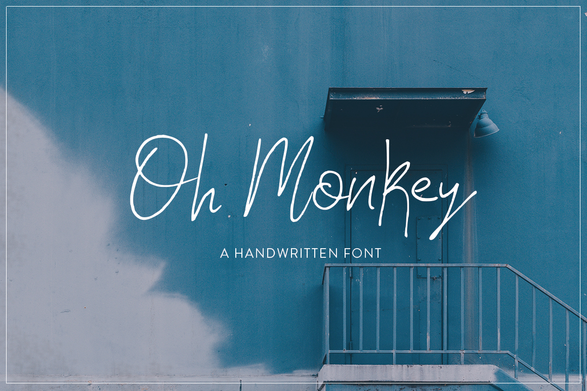 Oh Monkey: The Slinky Script Font That Brings Hand-Drawn Charm to Branding