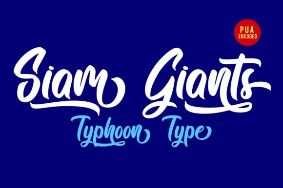 Siam Giants: A Script Amp Typeface for Editorial Elegance