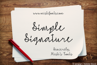 Simple Signature Typeface Review for Digital Branding