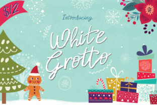 White Grotto: A Snowy Script Typeface for Editorial Design